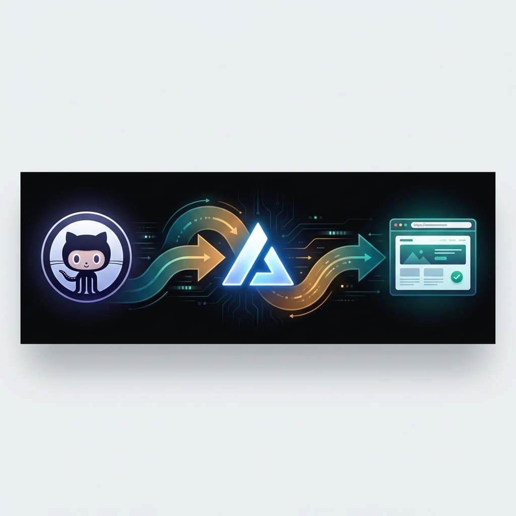 GitHub to Vercel pipeline flow